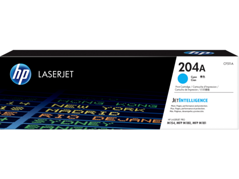 Mực in HP 204A Cyan Original LaserJet Toner Cartridge (CF511A)