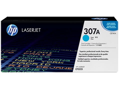 Mực in HP 307A Cyan LaserJet Toner Cartridge (CE741A)