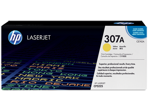 Mực in HP 307A Yellow LaserJet Toner Cartridge (CE742A)